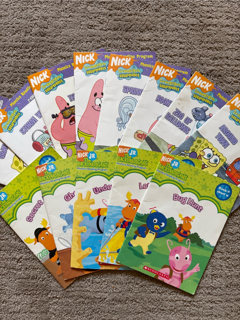 Nickelodeon Phonics Reading Program Booklet Set - SpongeBob & Backyardigans - Picture 2 of 5